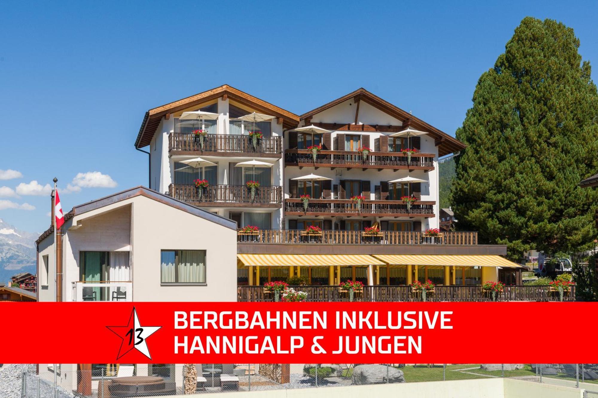 Aktiv Hotel & Spa Hannigalp Grachen Bagian luar foto